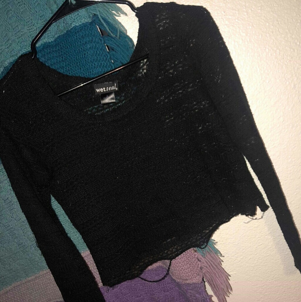Long sleeve crop top